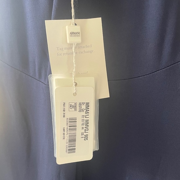 Armani Collezioni Navy Special Occasion Dress - Picture 3 of 8